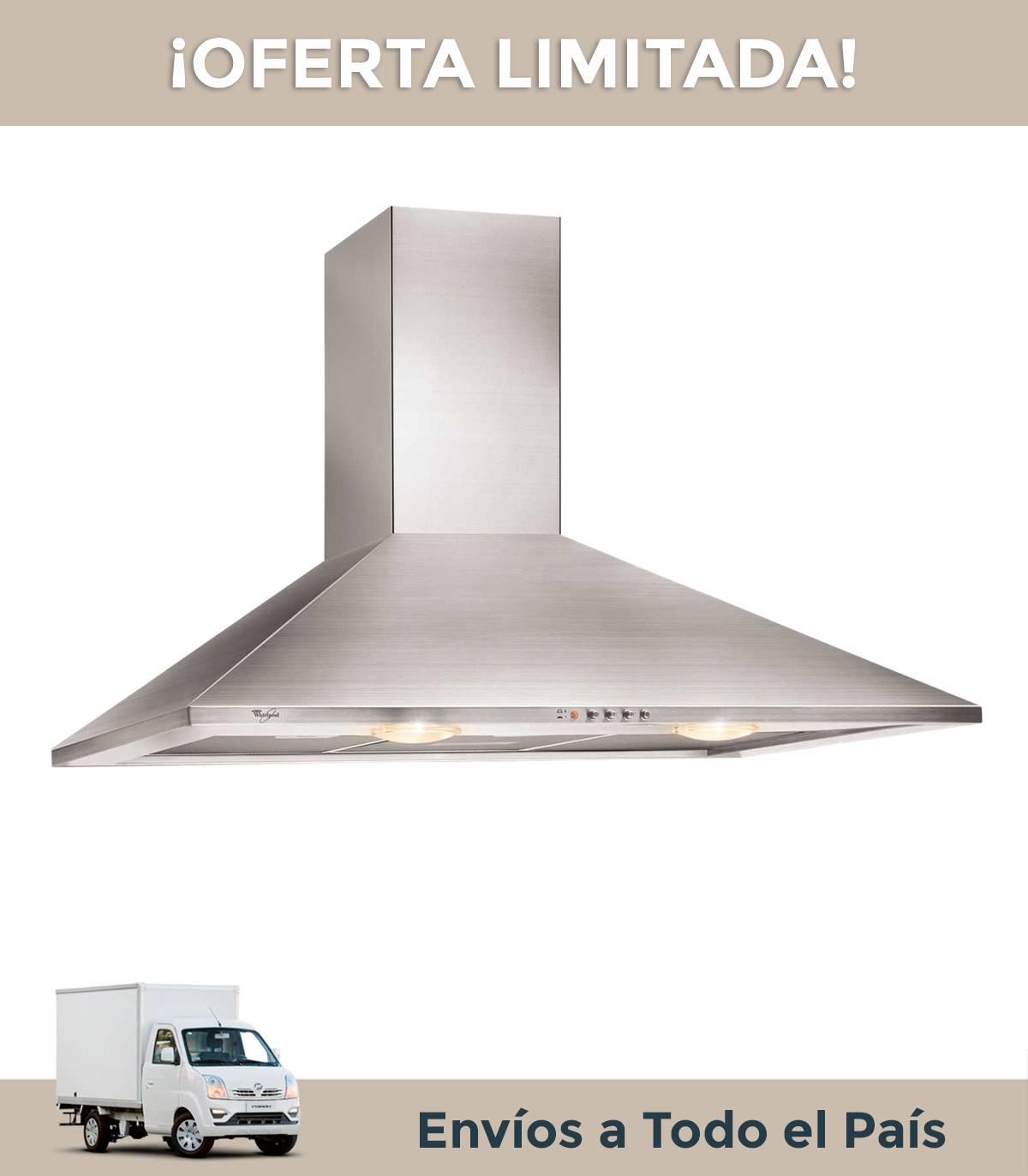 Campana Extractora 90 cm Ariston AHBS 9.7 Inox